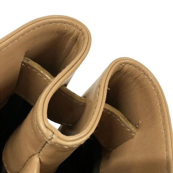 Auth DIOR/ChristianDior Trotteur Khaki Cream Beige Jacquard Leather Tote Bag - Picture 12 of 16